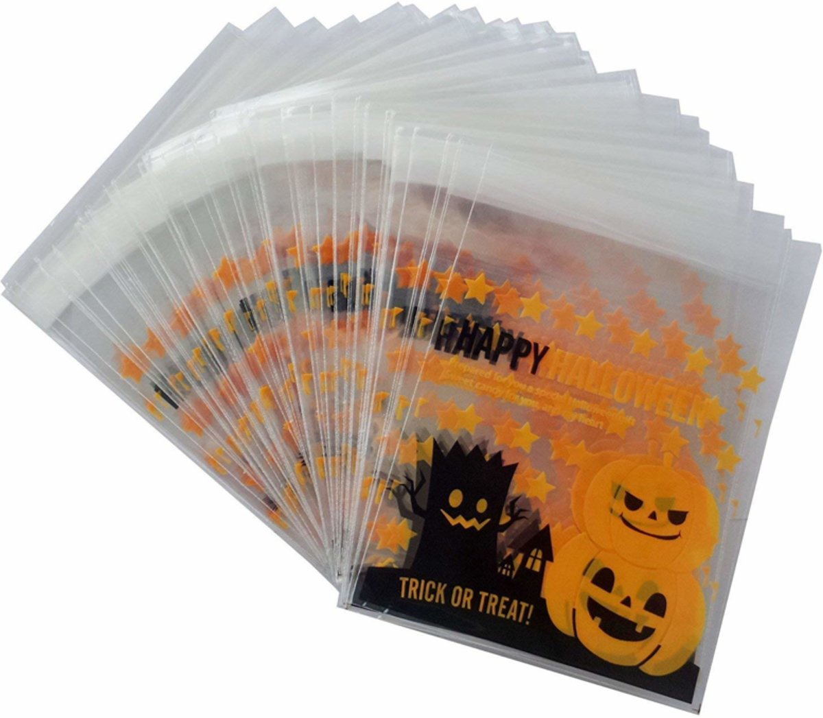 Snoepzakjes MINI Happy halloween Trick or treat 25 stuks